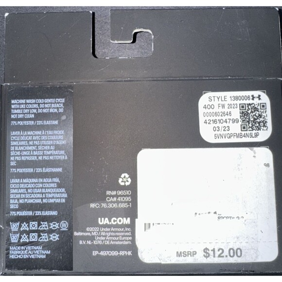 Under Armour Womens Softball Tie Headband Blue One Size Sweatband New - Picture 3 of 3